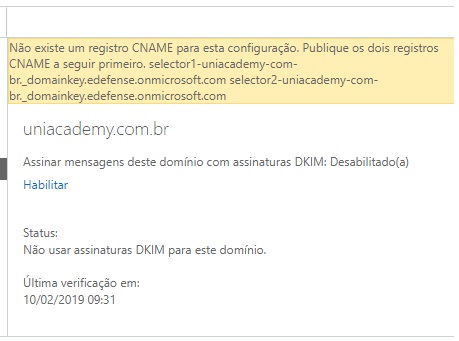 Como habilitar o DKIM no Office 365 - Wellington Agápto