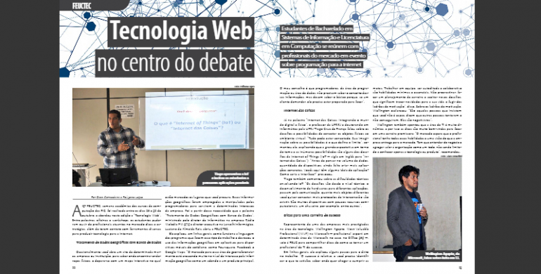 Wellington Agápto na revista FEUC em Foco