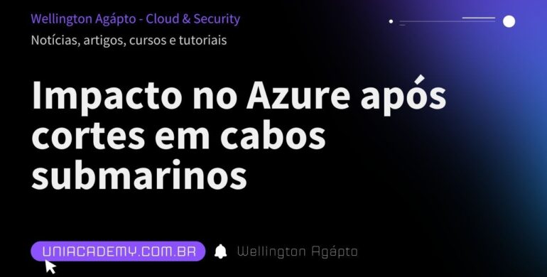 Impacto no Azure após cortes em cabos submarinos no Mar Vermelho