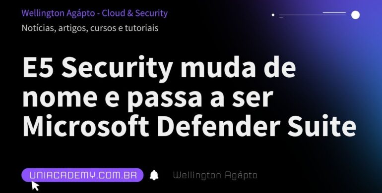 5 Security muda de nome e passa a ser Microsoft Defender Suite